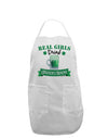 Real Girls Drink Green Beer Adult Apron-Bib Apron-TooLoud-White-One-Size-Davson Sales