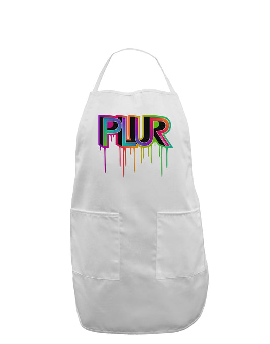 PLUR Paint Adult Apron-Bib Apron-TooLoud-White-One-Size-Davson Sales