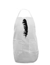 Black Feather Adult Apron-Bib Apron-TooLoud-White-One-Size-Davson Sales