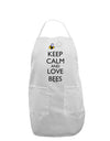 Keep Calm and Love Bees Color Adult Apron-Bib Apron-TooLoud-White-One-Size-Davson Sales