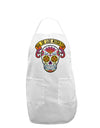 Dia de los Muertos Calavera Adult Apron-Bib Apron-TooLoud-White-One-Size-Davson Sales