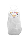 Kyu-T Head - Day Beartholomea Girl Teddy Bear Adult Apron-Bib Apron-TooLoud-White-One-Size-Davson Sales