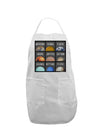 Solar System Squares Adult Apron-Bib Apron-TooLoud-White-One-Size-Davson Sales