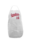 Sanders Jersey 16 Adult Apron-Bib Apron-TooLoud-White-One-Size-Davson Sales