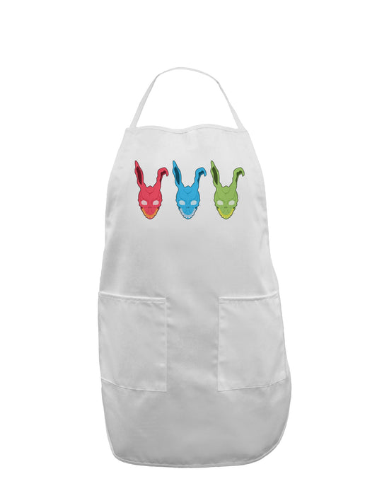 Scary Bunny Tri-color Adult Apron-Bib Apron-TooLoud-White-One-Size-Davson Sales