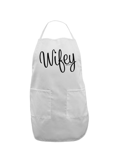 Wifey - Wife Design Adult Apron by TooLoud-Bib Apron-TooLoud-White-One-Size-Davson Sales