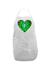 Water Droplet Heart Green Adult Apron by TooLoud-Bib Apron-TooLoud-White-One-Size-Davson Sales