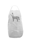 Greek Mythology Centaur Design - Grayscale Adult Apron by TooLoud-Bib Apron-TooLoud-White-One-Size-Davson Sales