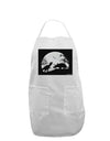 T-Rex and Triceratops Silhouettes Design Adult Apron by TooLoud-Bib Apron-TooLoud-White-One-Size-Davson Sales