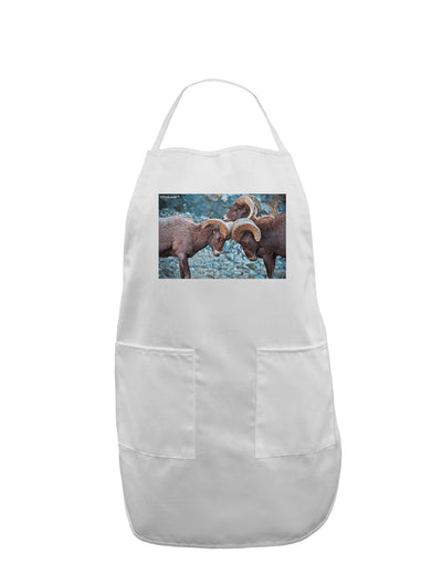 CO Bighorn Head Butt Adult Apron-Bib Apron-TooLoud-White-One-Size-Davson Sales