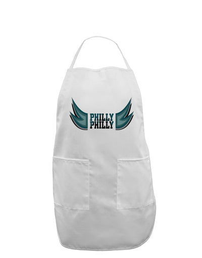 Philly Philly Funny Beer Drinking Adult Apron by TooLoud-Bib Apron-TooLoud-White-One-Size-Davson Sales