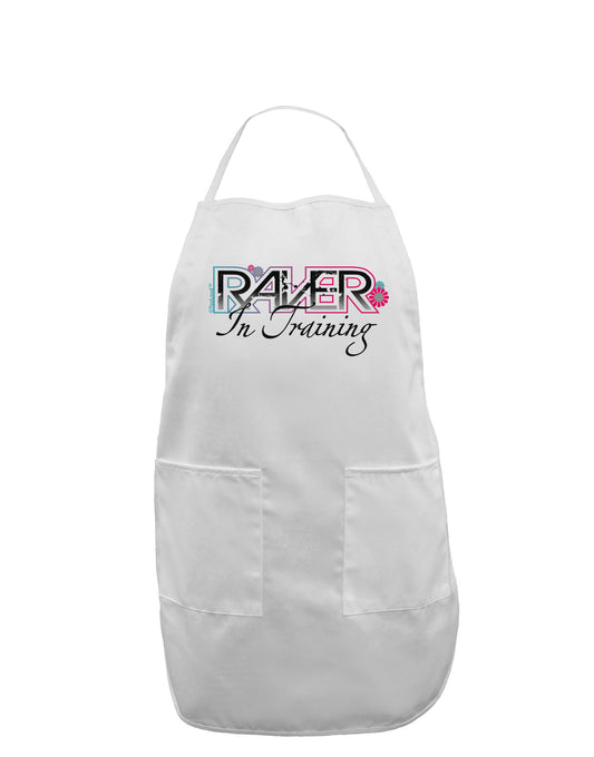 Matching Raver - In Training Adult Apron-Bib Apron-TooLoud-White-One-Size-Davson Sales
