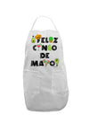 Feliz Cinco de Mayo - Fiesta Icons Adult Apron by TooLoud-Bib Apron-TooLoud-White-One-Size-Davson Sales