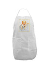 Laying Retriever Watercolor Adult Apron-Bib Apron-TooLoud-White-One-Size-Davson Sales