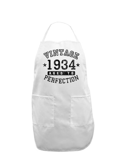 Vintage Birth Year 1934 Adult Apron-Bib Apron-TooLoud-White-One-Size-Davson Sales