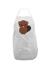 Cute Beaver Adult Apron-Bib Apron-TooLoud-White-One-Size-Davson Sales