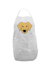 Cute Golden Retriever Dog Adult Apron by TooLoud-Bib Apron-TooLoud-White-One-Size-Davson Sales