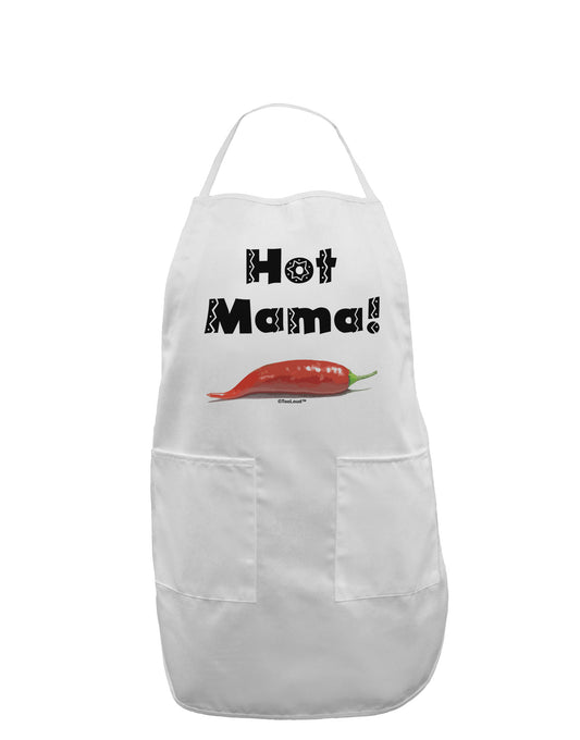 Hot Mama Chili Pepper Adult Apron-Bib Apron-TooLoud-White-One-Size-Davson Sales