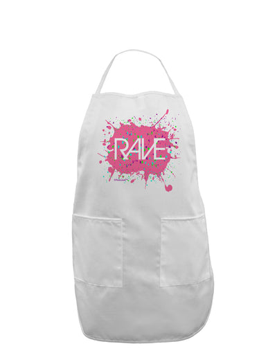 Rave Splatter Pink Adult Apron-Bib Apron-TooLoud-White-One-Size-Davson Sales