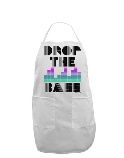 Drop the Bass Adult Apron-Bib Apron-TooLoud-White-One-Size-Davson Sales