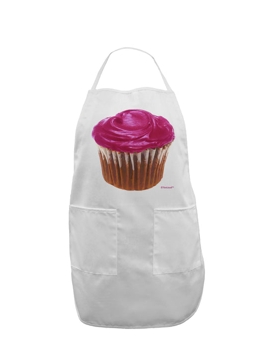 Giant Bright Pink Cupcake Adult Apron by TooLoud-Bib Apron-TooLoud-White-One-Size-Davson Sales
