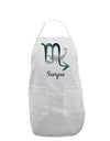 Scorpio Symbol Adult Apron-Bib Apron-TooLoud-White-One-Size-Davson Sales