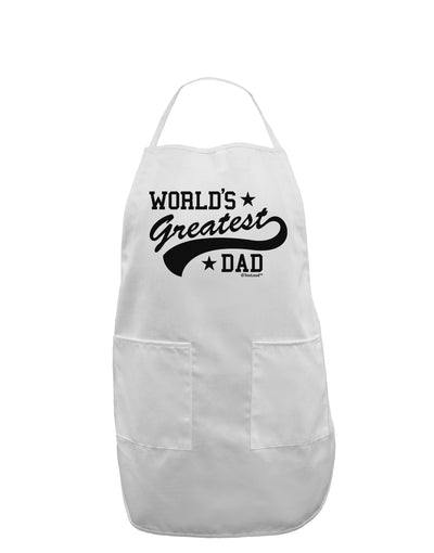 World's Greatest Dad - Sport Style Adult Apron by TooLoud-Bib Apron-TooLoud-White-One-Size-Davson Sales