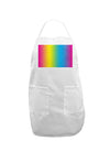 CMY Graphic Rainbow Adult Apron-Bib Apron-TooLoud-White-One-Size-Davson Sales