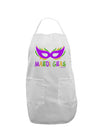 Mardi Gras - Purple Gold Green Mask Adult Apron by TooLoud-Bib Apron-TooLoud-White-One-Size-Davson Sales