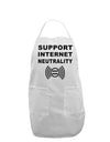 Support Internet Neutrality Adult Apron-Bib Apron-TooLoud-White-One-Size-Davson Sales