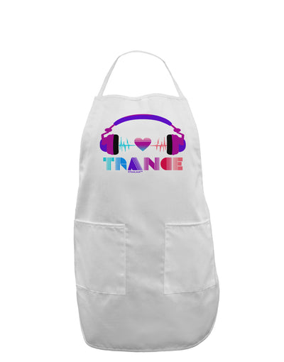 Heart Trance Adult Apron-Bib Apron-TooLoud-White-One-Size-Davson Sales