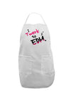 Twerk To EDM Pink Adult Apron-Bib Apron-TooLoud-White-One-Size-Davson Sales