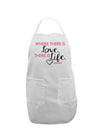 TooLoud Where There Is Love Gandhi Adult Apron-Bib Apron-TooLoud-White-One-Size-Davson Sales