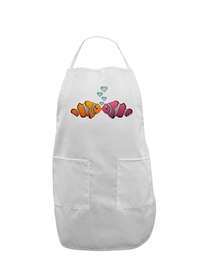 Kissy Clownfish Adult Apron-Bib Apron-TooLoud-White-One-Size-Davson Sales