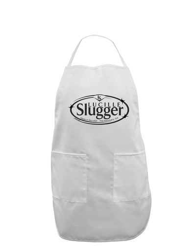 Lucille Slugger Logo Adult Apron by TooLoud-Bib Apron-TooLoud-White-One-Size-Davson Sales