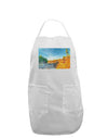 Castlewood Canyon Watercolor Adult Apron-Bib Apron-TooLoud-White-One-Size-Davson Sales