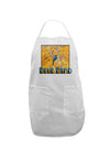 Blue Bird In Yellow Text Adult Apron-Bib Apron-TooLoud-White-One-Size-Davson Sales