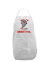 Kiss Me BOOtiful Ghost Red Adult Apron-Bib Apron-TooLoud-White-One-Size-Davson Sales