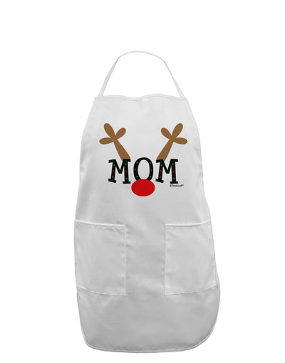 Matching Family Christmas Design - Reindeer - Mom Adult Apron by TooLoud-Bib Apron-TooLoud-White-One-Size-Davson Sales