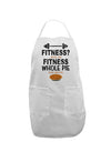 Fitness Whole Pie Adult Apron-Bib Apron-TooLoud-White-One-Size-Davson Sales