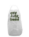 One Lucky Grandma Shamrock Adult Apron-Bib Apron-TooLoud-White-One-Size-Davson Sales