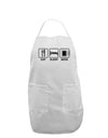 Eat Sleep Beer Design Adult Apron by TooLoud-Bib Apron-TooLoud-White-One-Size-Davson Sales