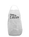 Happy Easter with Cross Adult Apron by TooLoud-Bib Apron-TooLoud-White-One-Size-Davson Sales