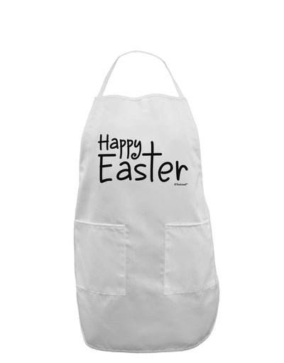 Happy Easter with Cross Adult Apron by TooLoud-Bib Apron-TooLoud-White-One-Size-Davson Sales