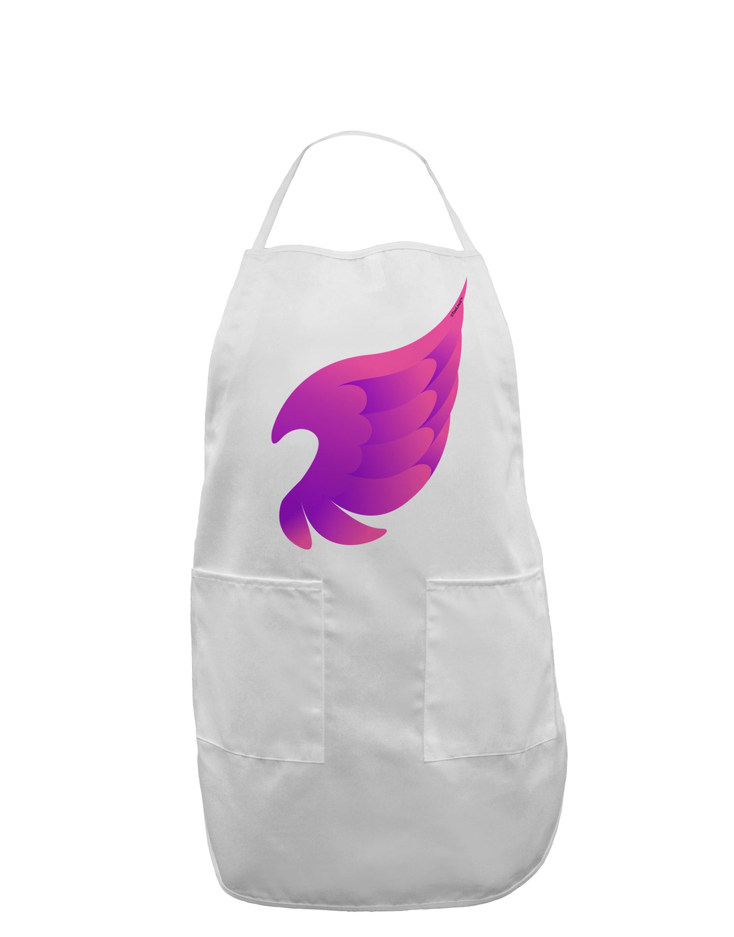 Cute Single Angel Wing Adult Apron-Bib Apron-TooLoud-White-One-Size-Davson Sales