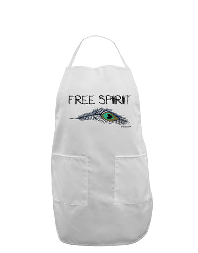 Graphic Feather Design - Free Spirit Adult Apron by TooLoud-Bib Apron-TooLoud-White-One-Size-Davson Sales