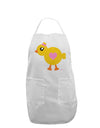 Cute Chick with Bow - Crayon Style Drawing Adult Apron by TooLoud-Bib Apron-TooLoud-White-One-Size-Davson Sales