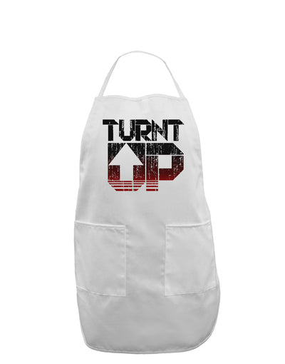 TooLoud Turnt Up Distressed Adult Apron-Bib Apron-TooLoud-White-One-Size-Davson Sales