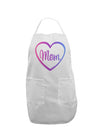 Mom Heart Design - Gradient Colors Adult Apron by TooLoud-Bib Apron-TooLoud-White-One-Size-Davson Sales