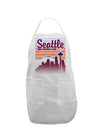 Seattle Washington Sunset Adult Apron-Bib Apron-TooLoud-White-One-Size-Davson Sales